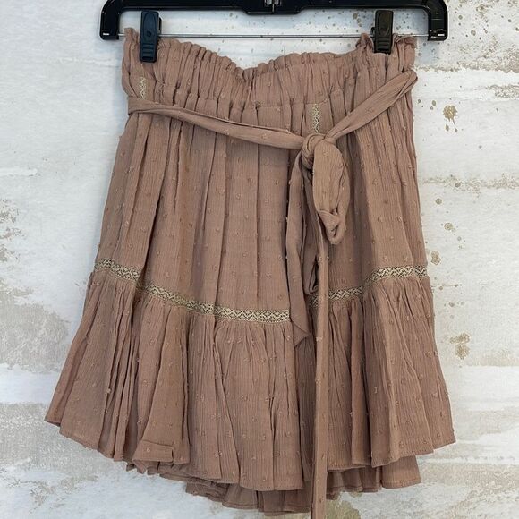Mustard Seed Double Layered Skirt - Picture 1 of 3